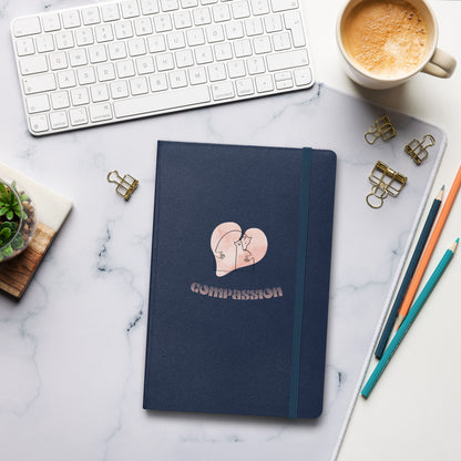 Inspirational Hardcover Notebook with Elastic Closure 'Compassion'