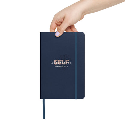 Inspirational Hardcover Notebook with Elastic Closure 'Self Acceptance'