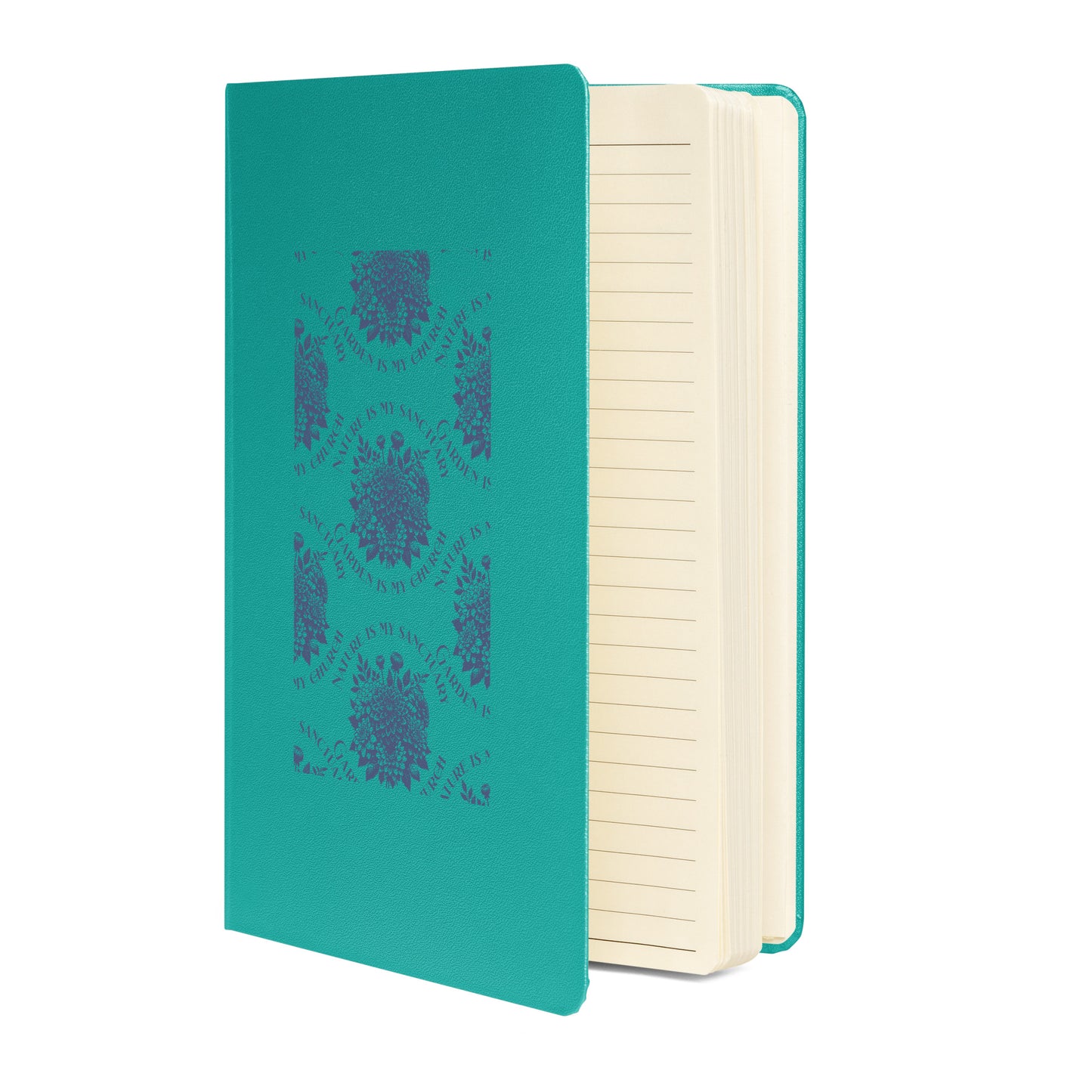 Inspirational Hardcover Notebook with Elastic Closure 'Nature is my Sanctuary'