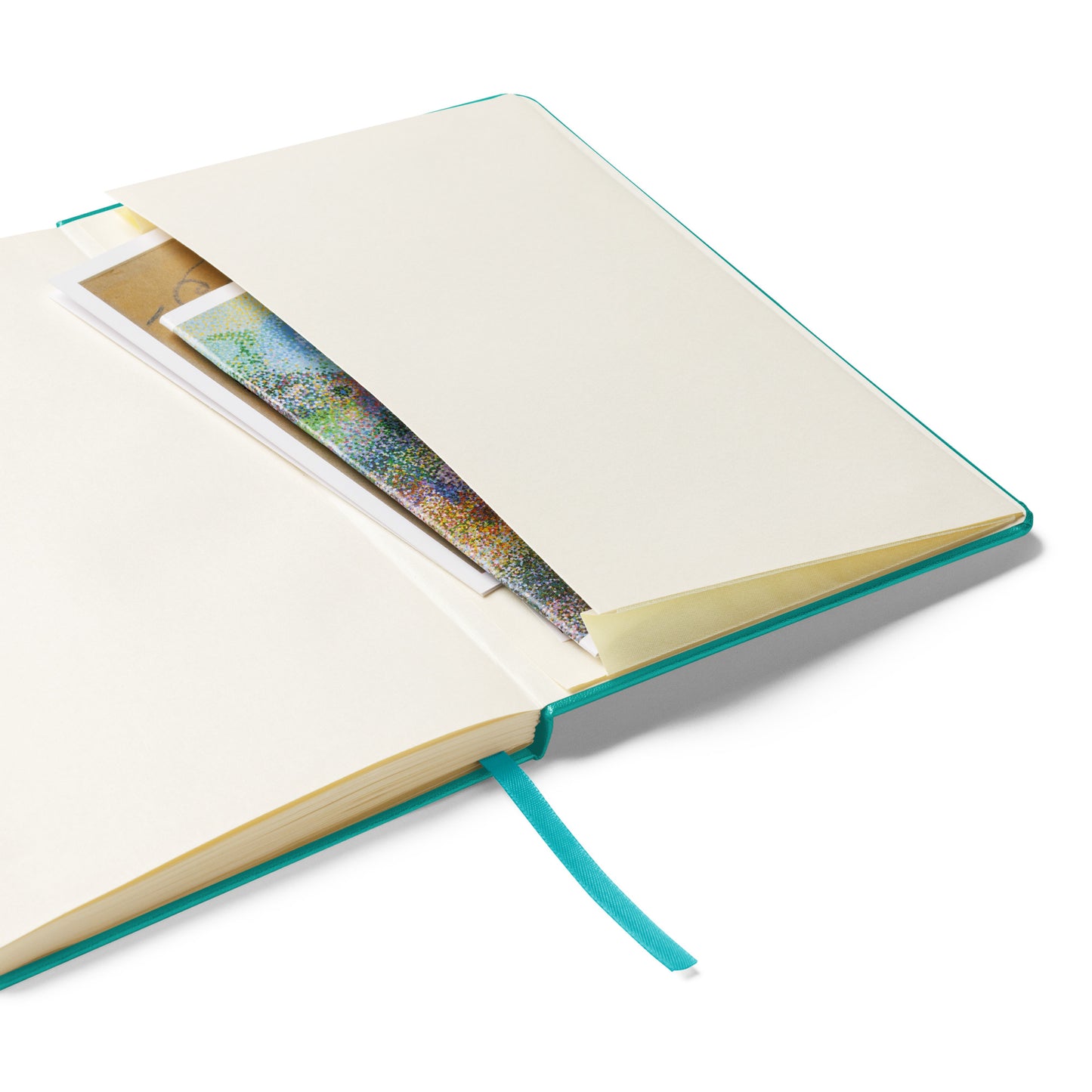 Inspirational Hardcover Notebook with Elastic Closure 'Breath in'