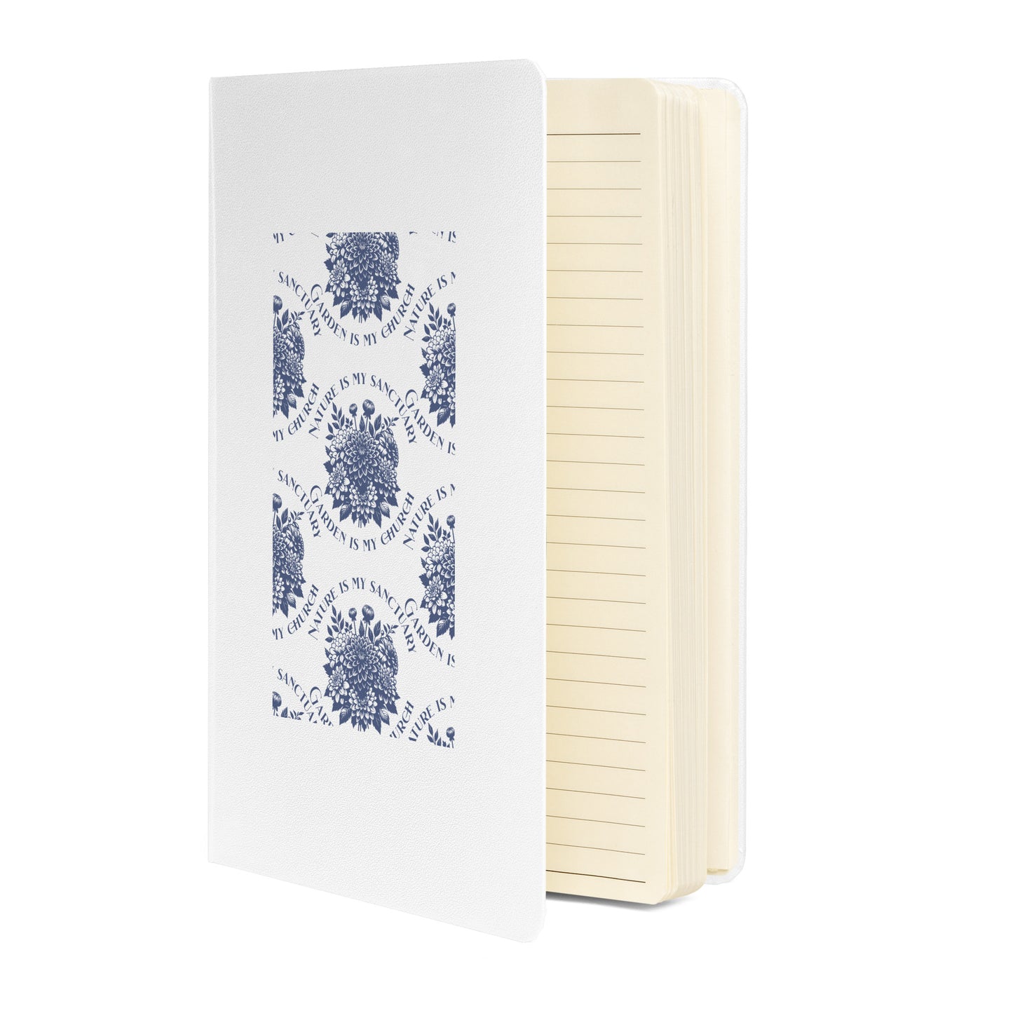 Inspirational Hardcover Notebook with Elastic Closure 'Nature is my Sanctuary'