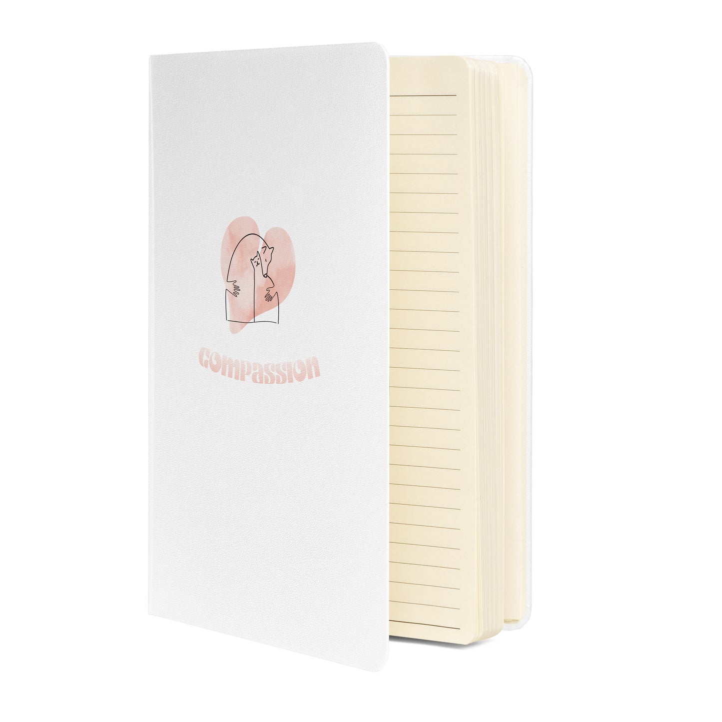 Inspirational Hardcover Notebook with Elastic Closure 'Compassion'