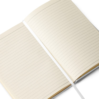 Inspirational Hardcover Notebook with Elastic Closure 'Seal - Save Animals'