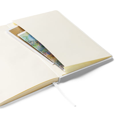 Inspirational Hardcover Notebook with Elastic Closure 'Seal - Save Animals'