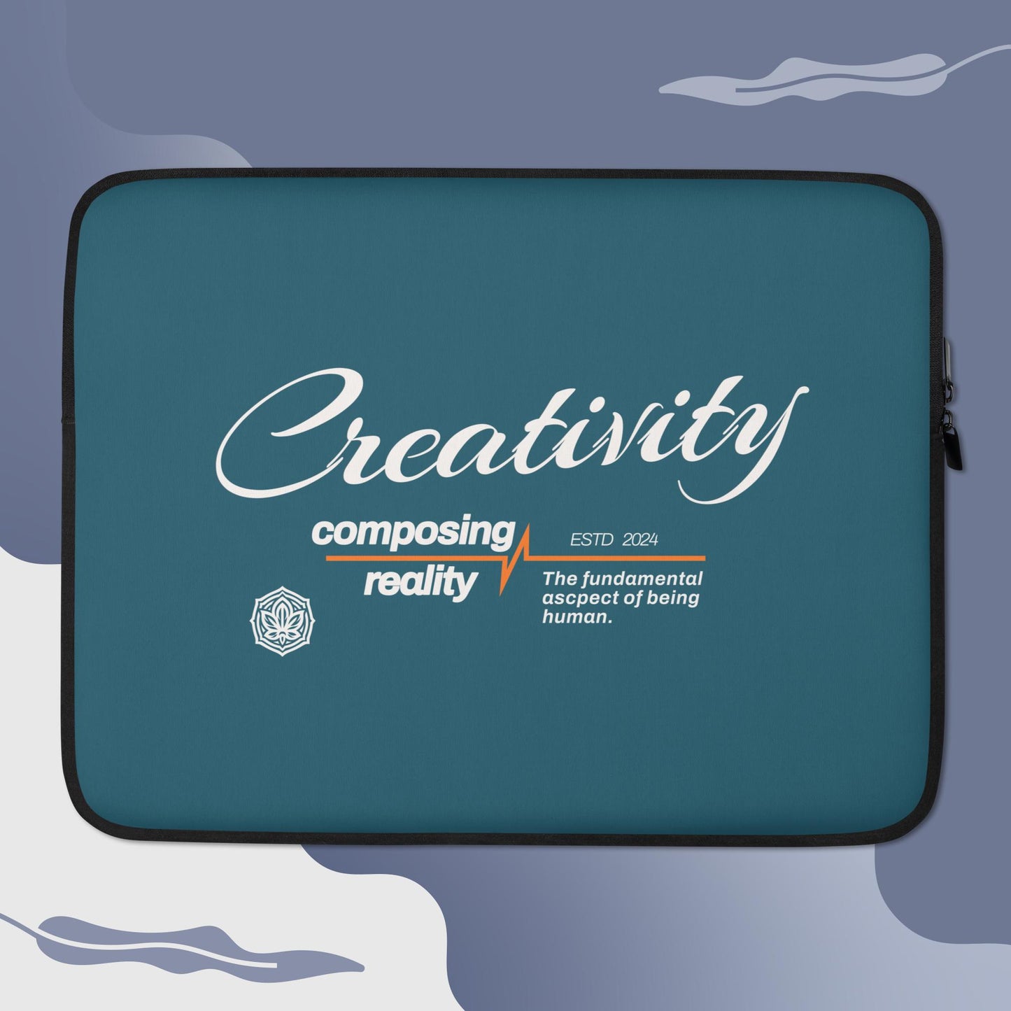 Premium Lightweight Laptop Sleeve/Case with Faux Fur Lining – Water, Oil, and Heat Resistant 'Creativity'