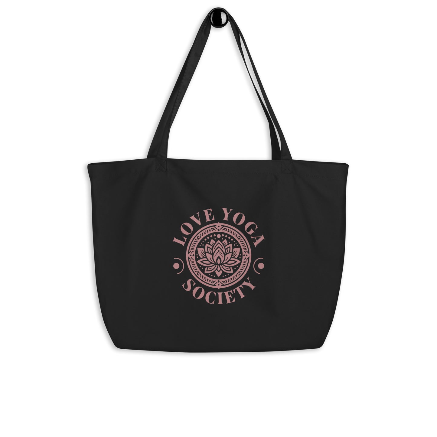 EcoTote Organic Cotton Bag - Reusable, Sustainable Shopping Tote, Eco-Friendly  'Love Yoga'