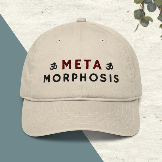 Organic Cotton Minimalist Hat Beige - Eco-Friendly Sustainable Cap 'Metamorphosis'