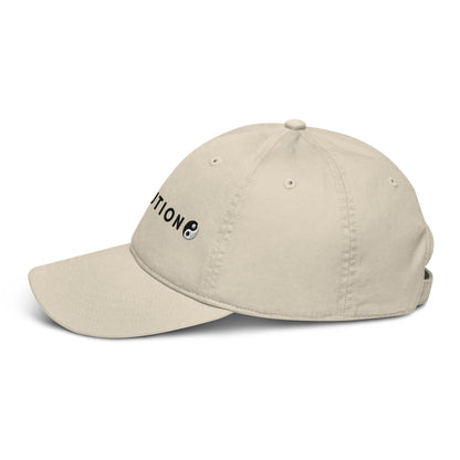 Organic Cotton Minimalist Hat - Eco-Friendly Sustainable Cap 'R-Evolution' Beige