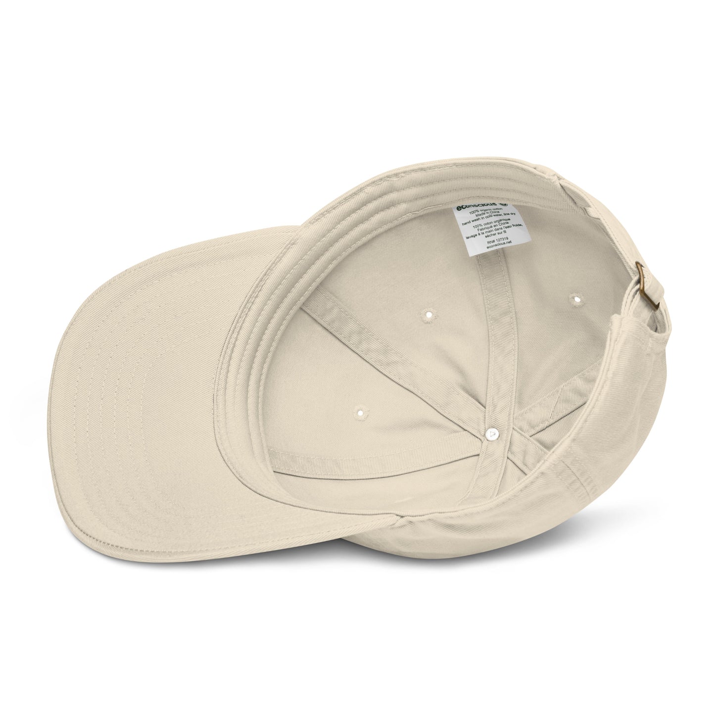 Organic Cotton Minimalist Hat - Eco-Friendly Sustainable Cap 'Illusion' Beige