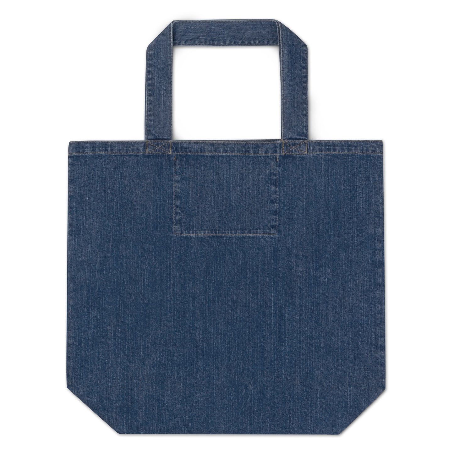 Eco Tote Denim Organic Cotton Bag - Reusable, Sustainable Shopping Tote, Eco-Friendly  'The Power of Mindfulness'