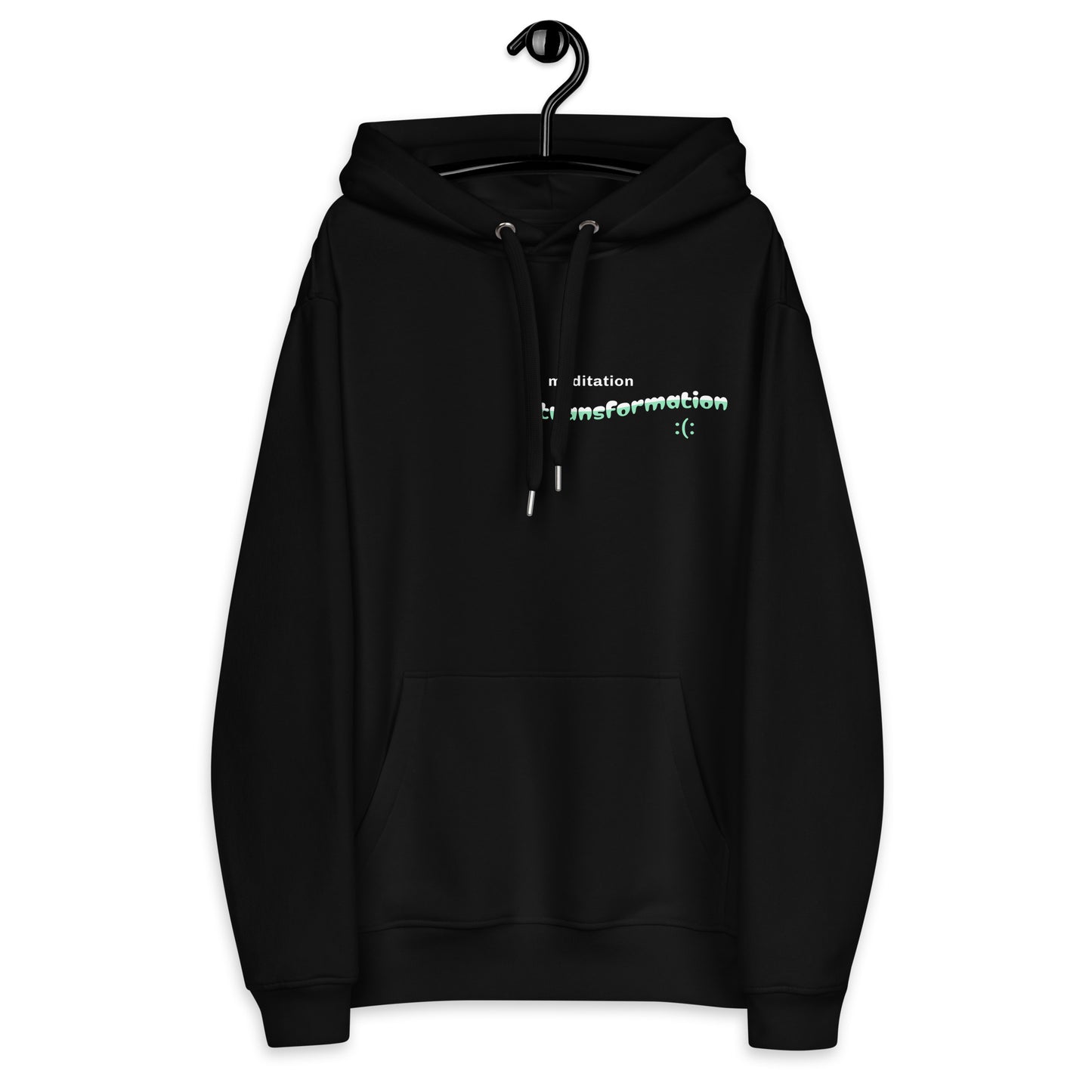 Organic Cotton Hoodie - Eco-Friendly, Soft, Sustainable 'Meditation Transformation'