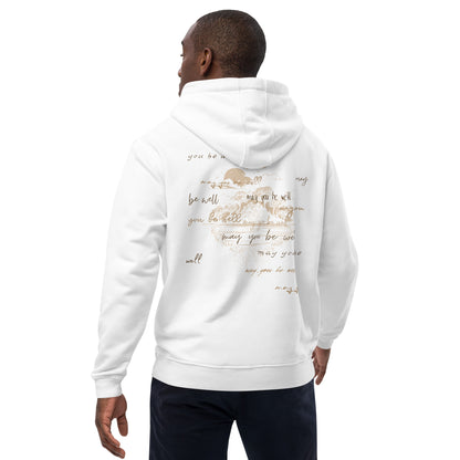 Organic Cotton Hoodie - Eco-Friendly, Soft, Sustainable  'Metta Wishes'