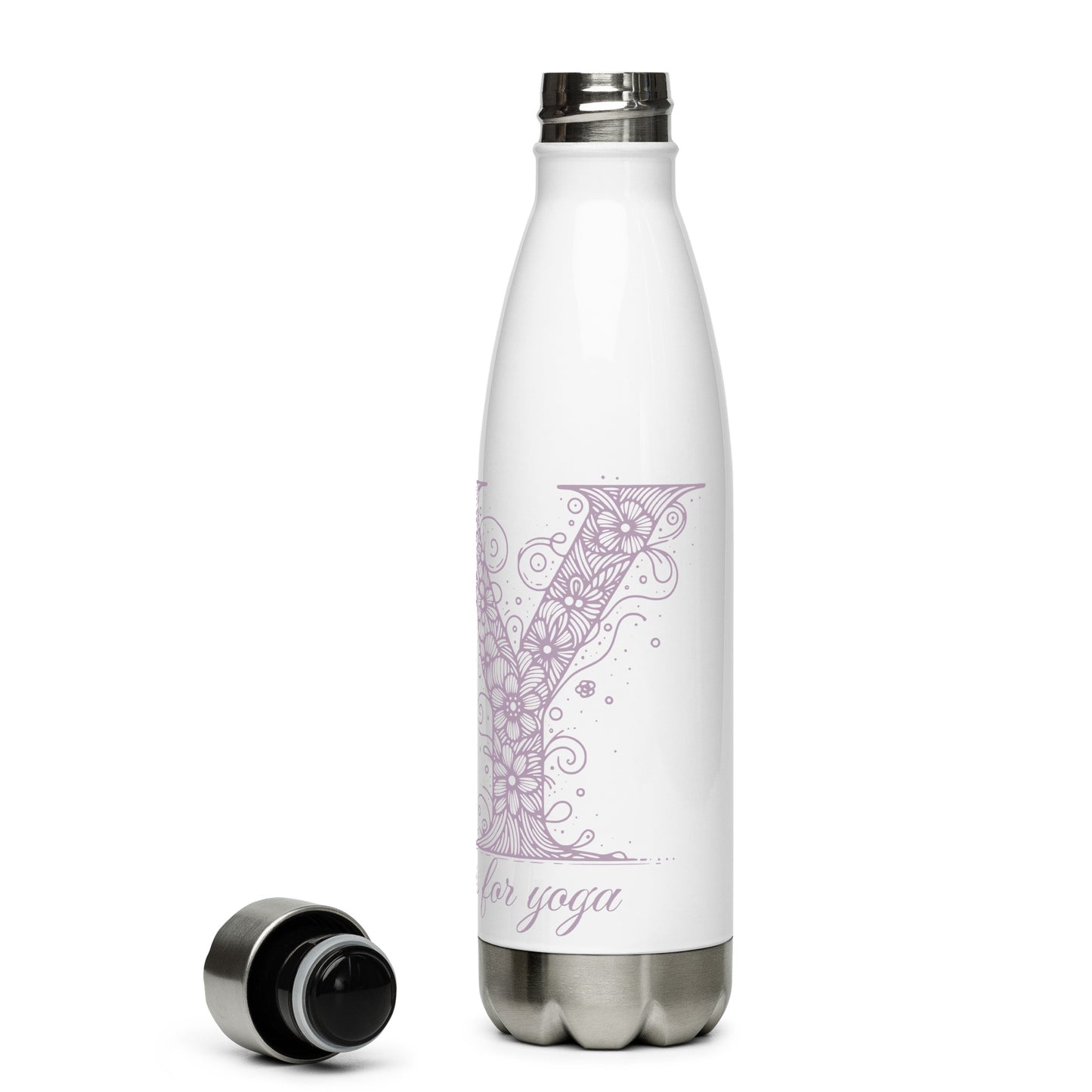 Stainless Steel Water Bottle - Durable, Insulated, and BPA-Free Hydration 'Y is For Yoga'