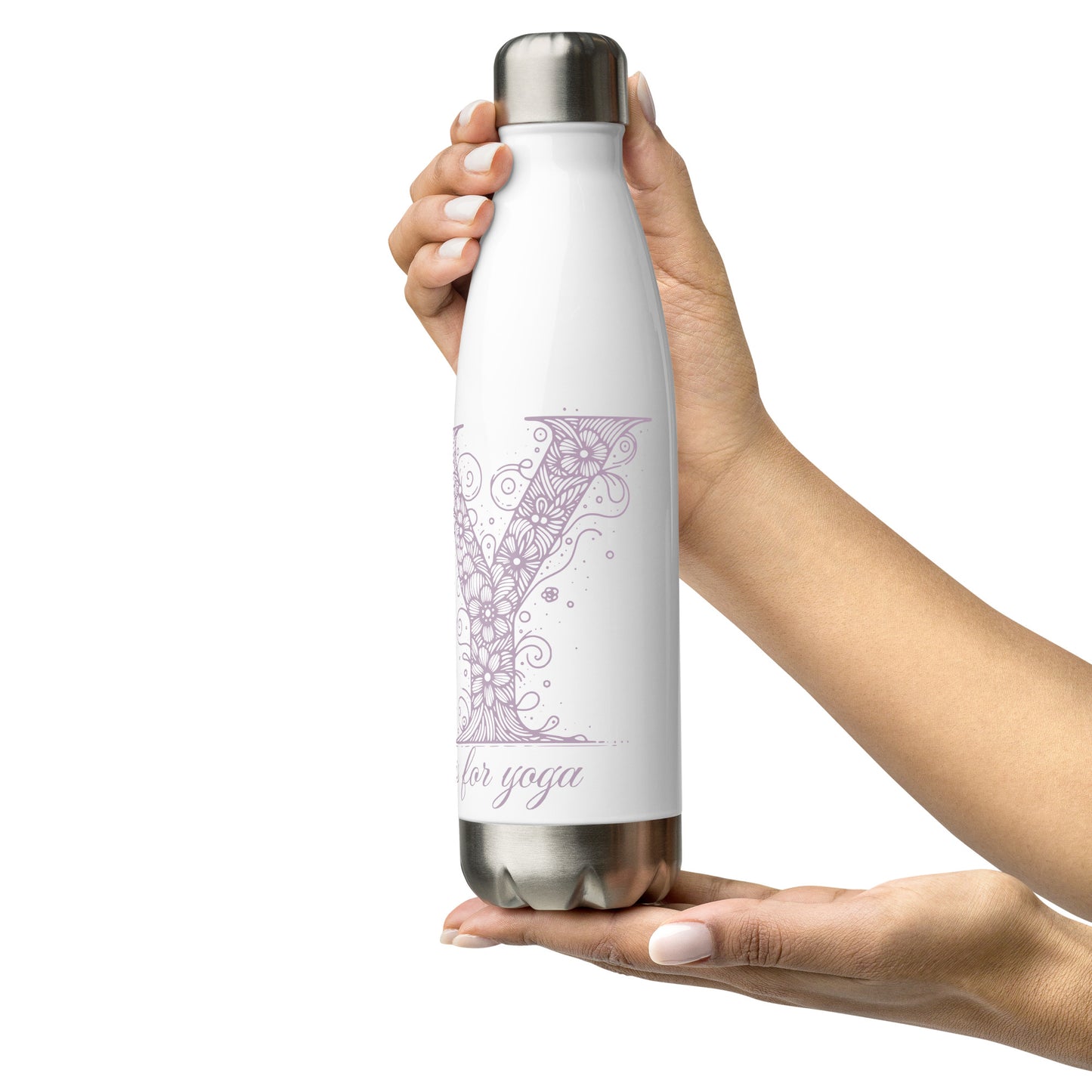 Stainless Steel Water Bottle - Durable, Insulated, and BPA-Free Hydration 'Y is For Yoga'