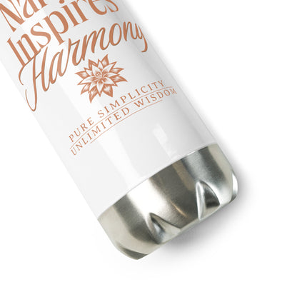 Stainless Steel Water Bottle - Durable, Insulated, and BPA-Free Hydration 'Nature Inspires Harmony'