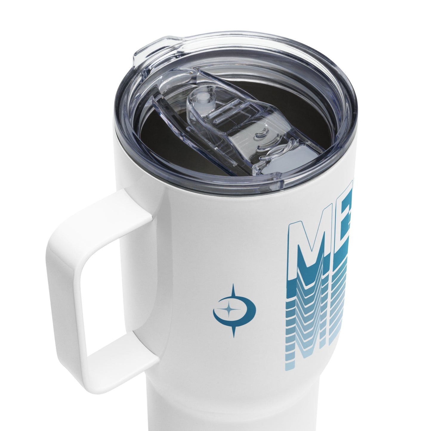 "Elevated Travel Mug - Sleek, Durable, Spill-Proof with Temperature Control 'Meditation'