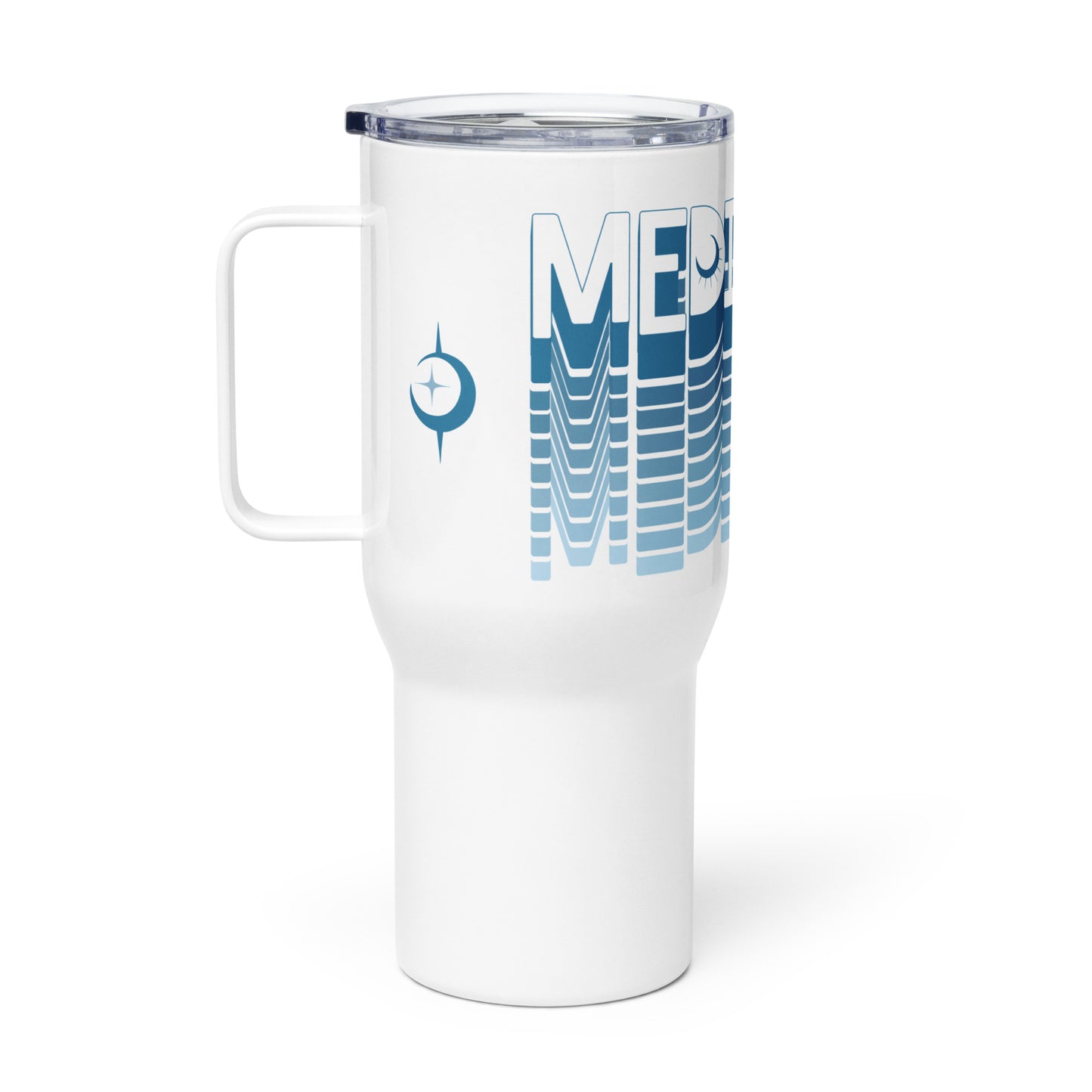 "Elevated Travel Mug - Sleek, Durable, Spill-Proof with Temperature Control 'Meditation'