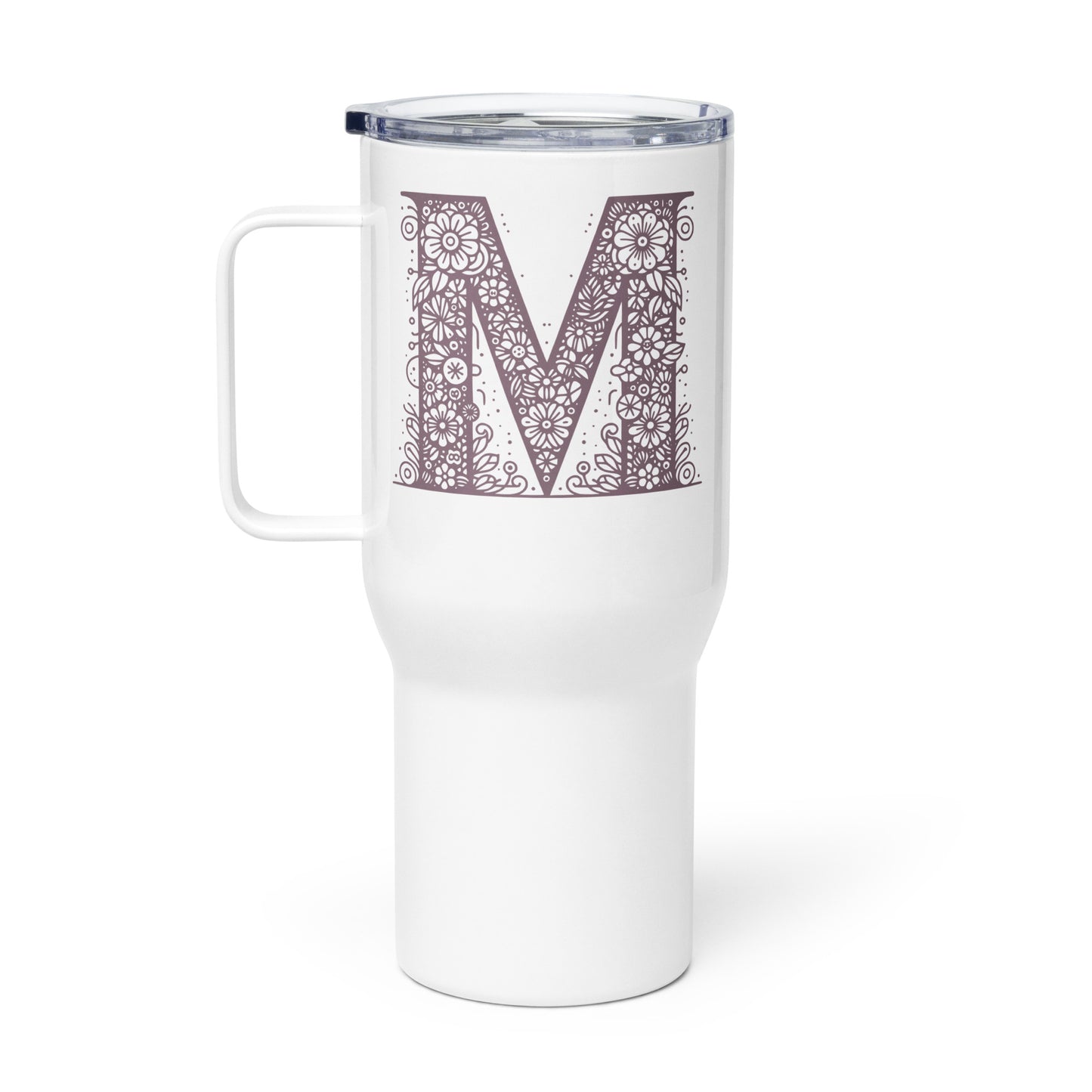 Travel Mug - Sleek, Durable, Spill-Proof with Temperature Control 'M is For Moments of Mindfulness'