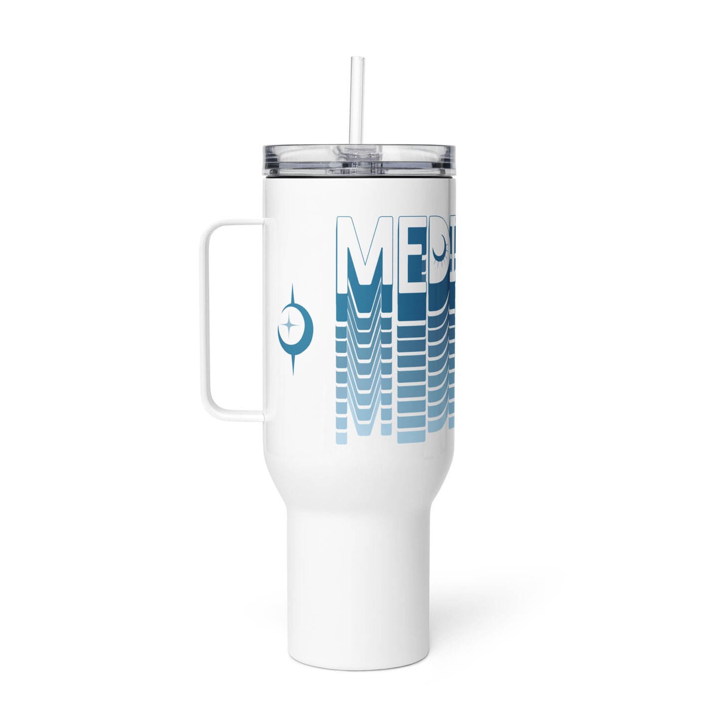 "Elevated Travel Mug - Sleek, Durable, Spill-Proof with Temperature Control 'Meditation'