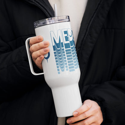 "Elevated Travel Mug - Sleek, Durable, Spill-Proof with Temperature Control 'Meditation'