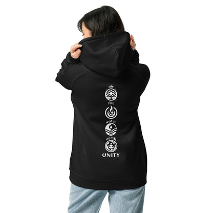 Organic Cotton Raglan Hoodie - Eco-Friendly, Soft, Sustainable Hoodie  'Unity'