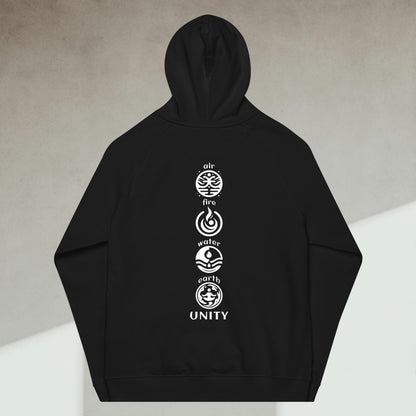 Organic Cotton Raglan Hoodie - Eco-Friendly, Soft, Sustainable Hoodie  'Unity'