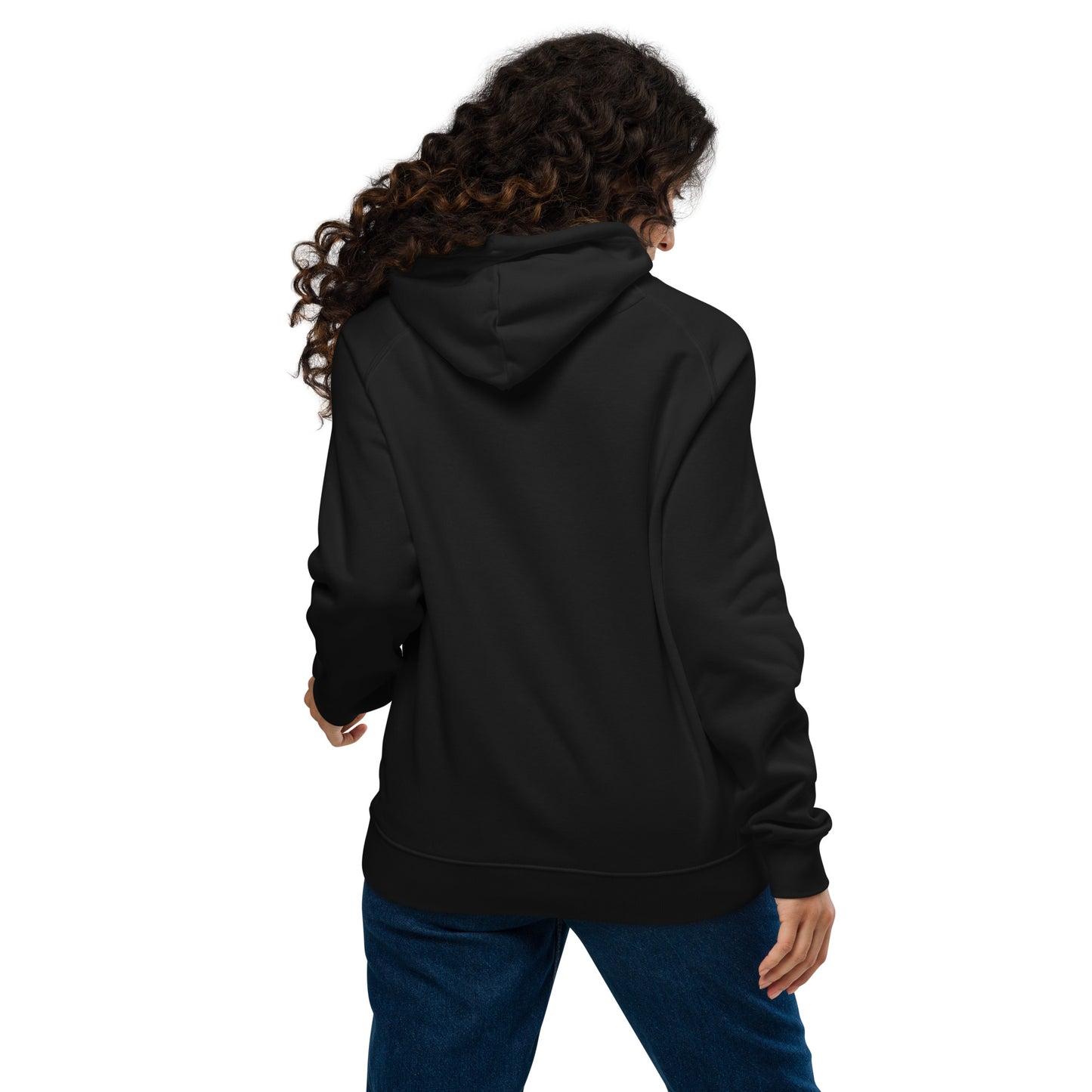 Organic Cotton Raglan Hoodie - Eco-Friendly, Soft, Sustainable 'Monkey - save endangered animals'