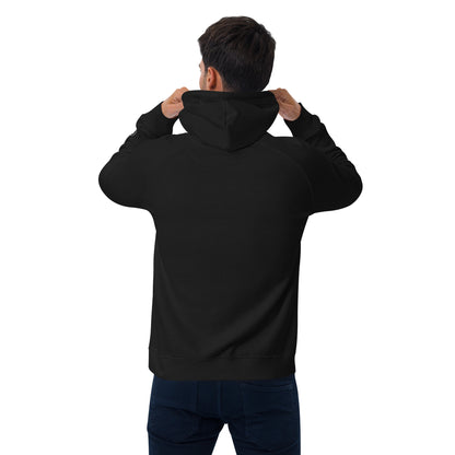 Organic Cotton Raglan Hoodie - Eco-Friendly, Soft, Sustainable 'Inaction - Power Move'