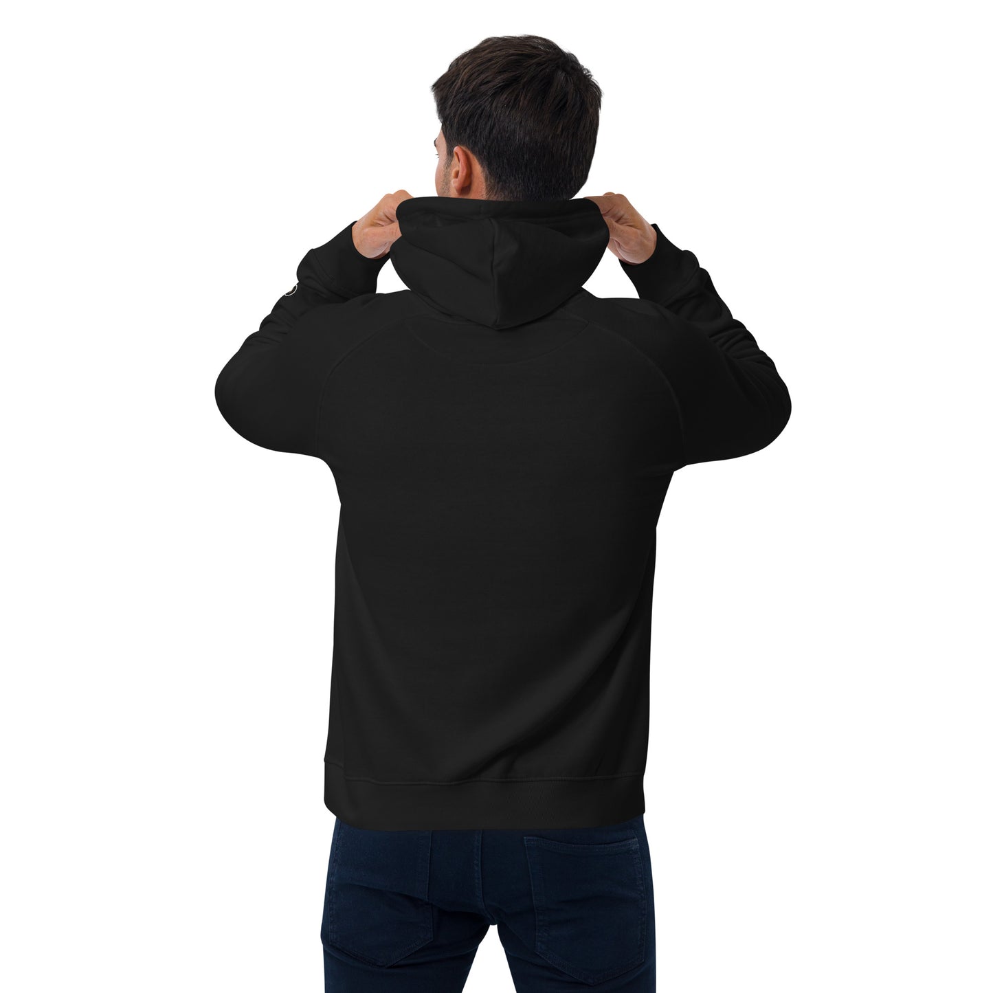 Organic Cotton Raglan Hoodie - Eco-Friendly, Soft, Sustainable 'Disturb Reality'