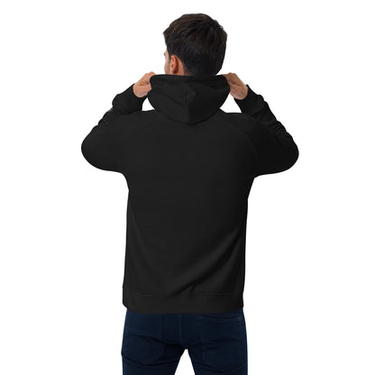 Organic Cotton Raglan Hoodie - Eco-Friendly, Soft, Sustainable 'Disturb Reality'