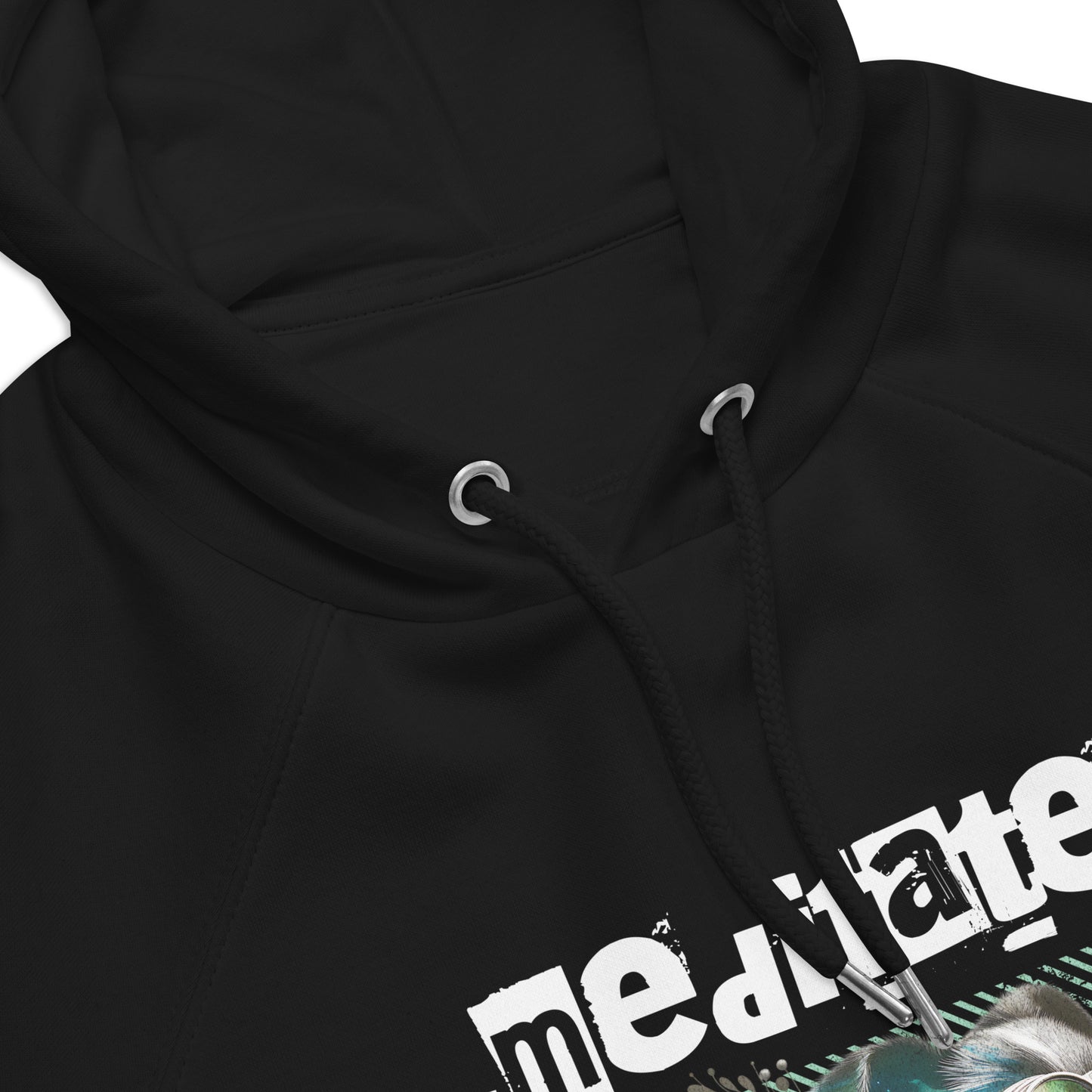 Organic Cotton Raglan Hoodie - Eco-Friendly, Soft, Sustainable 'Disturb Reality'