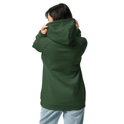 Organic Cotton Raglan Hoodie - Eco-Friendly, Soft, Sustainable 'Agape Love'