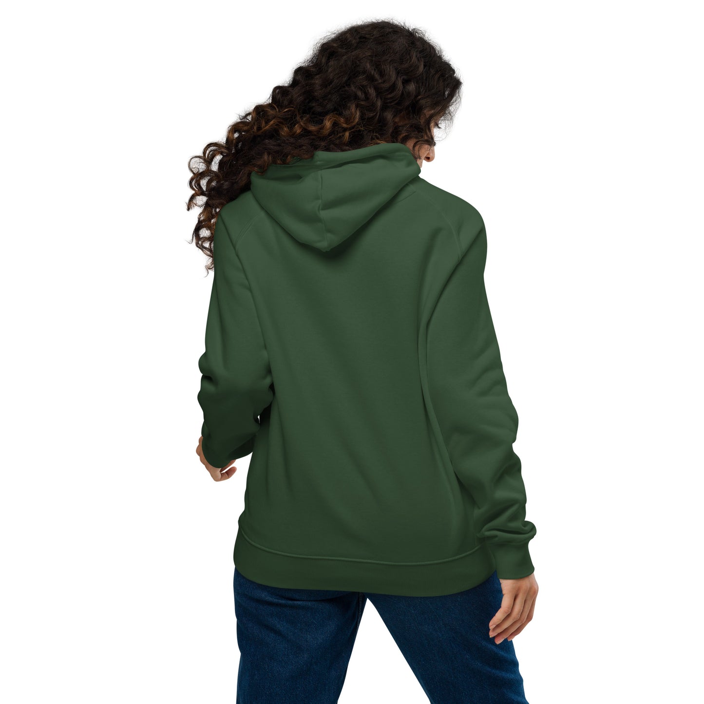 Organic Cotton Raglan Hoodie - Eco-Friendly, Soft, Sustainable 'Monkey - save endangered animals'