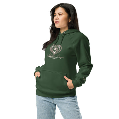 Organic Cotton Raglan Hoodie - Eco-Friendly, Soft, Sustainable 'Agape Love'