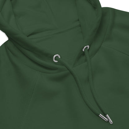 Organic Cotton Raglan Hoodie - Eco-Friendly, Soft, Sustainable 'Harmony Over Hustle'