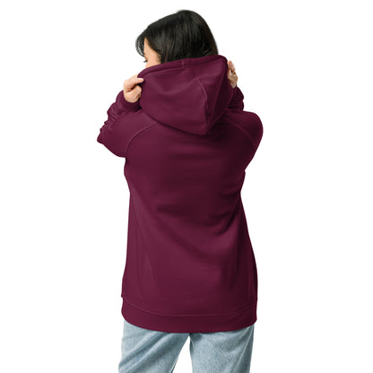 Organic Cotton Raglan Hoodie - Eco-Friendly, Soft, Sustainable 'Agape Love'