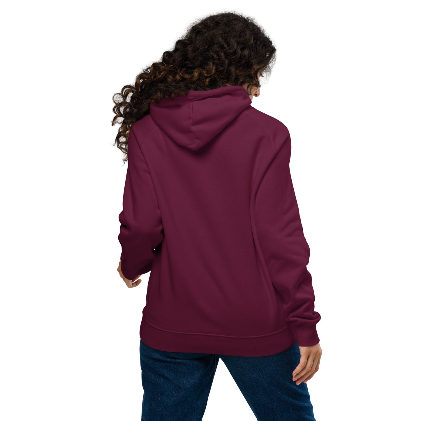 Organic Cotton Raglan Hoodie - Eco-Friendly, Soft, Sustainable 'Inaction - Power Move'