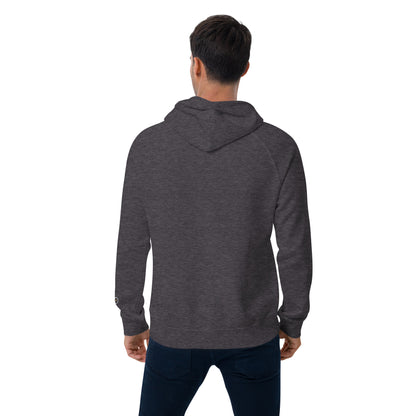 Organic Cotton Raglan Hoodie - Eco-Friendly, Soft, Sustainable 'Inaction - Power Move'