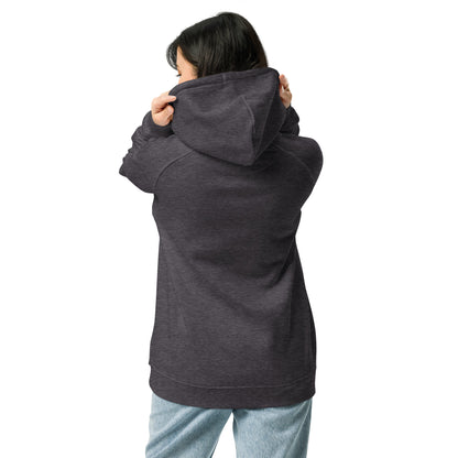 Organic Cotton Raglan Hoodie - Eco-Friendly, Soft, Sustainable 'Mindful Mode OM'