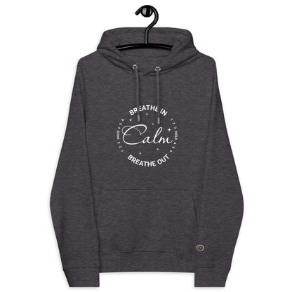 Organic Cotton Raglan Hoodie - Eco-Friendly, Soft, Sustainable Hoodie 'Calm breath'