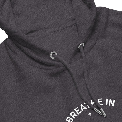 Organic Cotton Raglan Hoodie - Eco-Friendly, Soft, Sustainable Hoodie 'Calm breath'