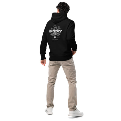 Organic Cotton Hoodie - Eco-Friendly, Soft, Sustainable Sweatshirt 'Meditation Effect'