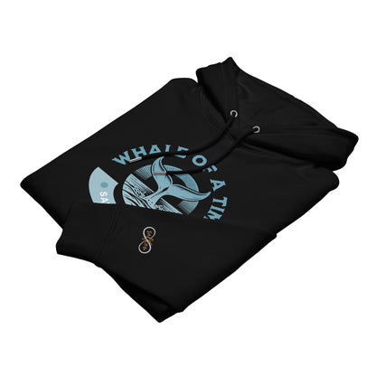 Organic Cotton Hoodie - Eco-Friendly, Soft, Sustainable 'Whale - Save Endangered Animals'