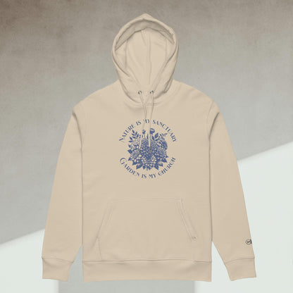 Organic Cotton Hoodie - Eco-Friendly, Soft, Sustainable 'Nature is my Sanctuary'