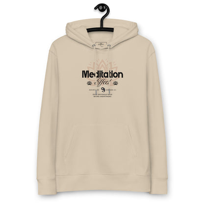 Organic Cotton Hoodie - Eco-Friendly, Soft, Sustainable Sweatshirt  'Meditation effect'