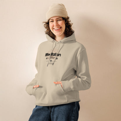 Organic Cotton Hoodie - Eco-Friendly, Soft, Sustainable Sweatshirt  'Meditation effect'