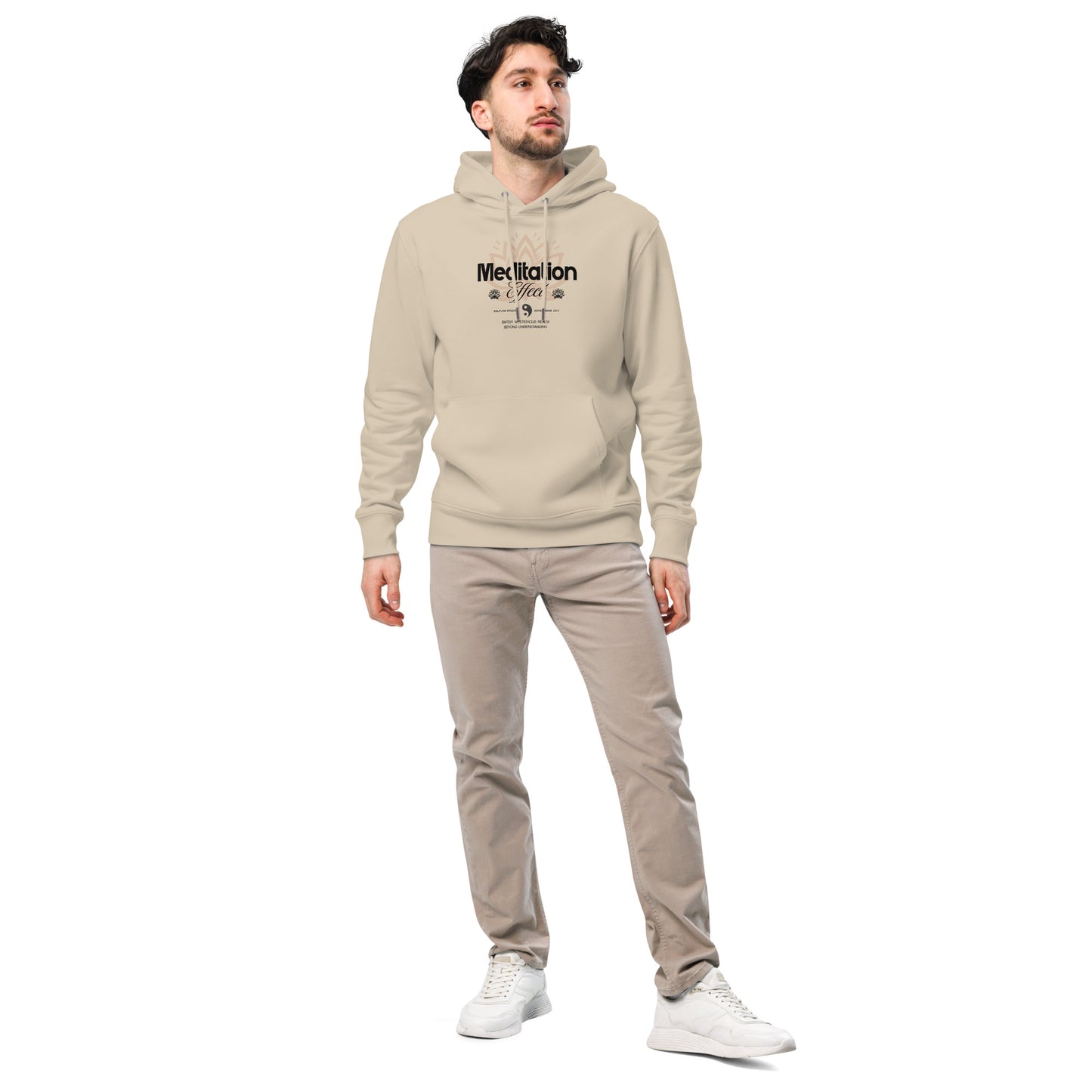 Organic Cotton Hoodie - Eco-Friendly, Soft, Sustainable Sweatshirt  'Meditation effect'