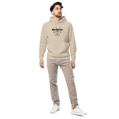 Organic Cotton Hoodie - Eco-Friendly, Soft, Sustainable Sweatshirt  'Meditation effect'