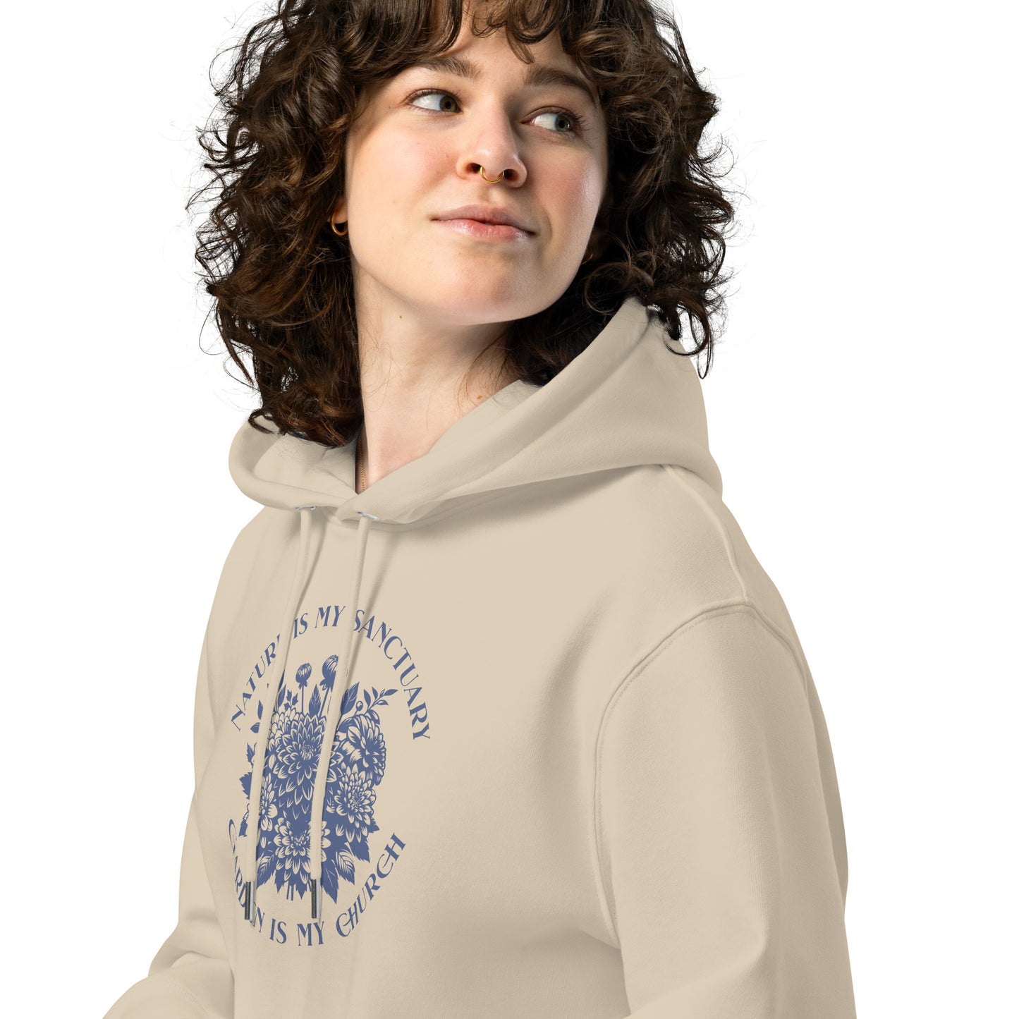 Organic Cotton Hoodie - Eco-Friendly, Soft, Sustainable 'Nature is my Sanctuary'