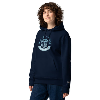 Organic Cotton Hoodie - Eco-Friendly, Soft, Sustainable 'Whale - Save Endangered Animals'